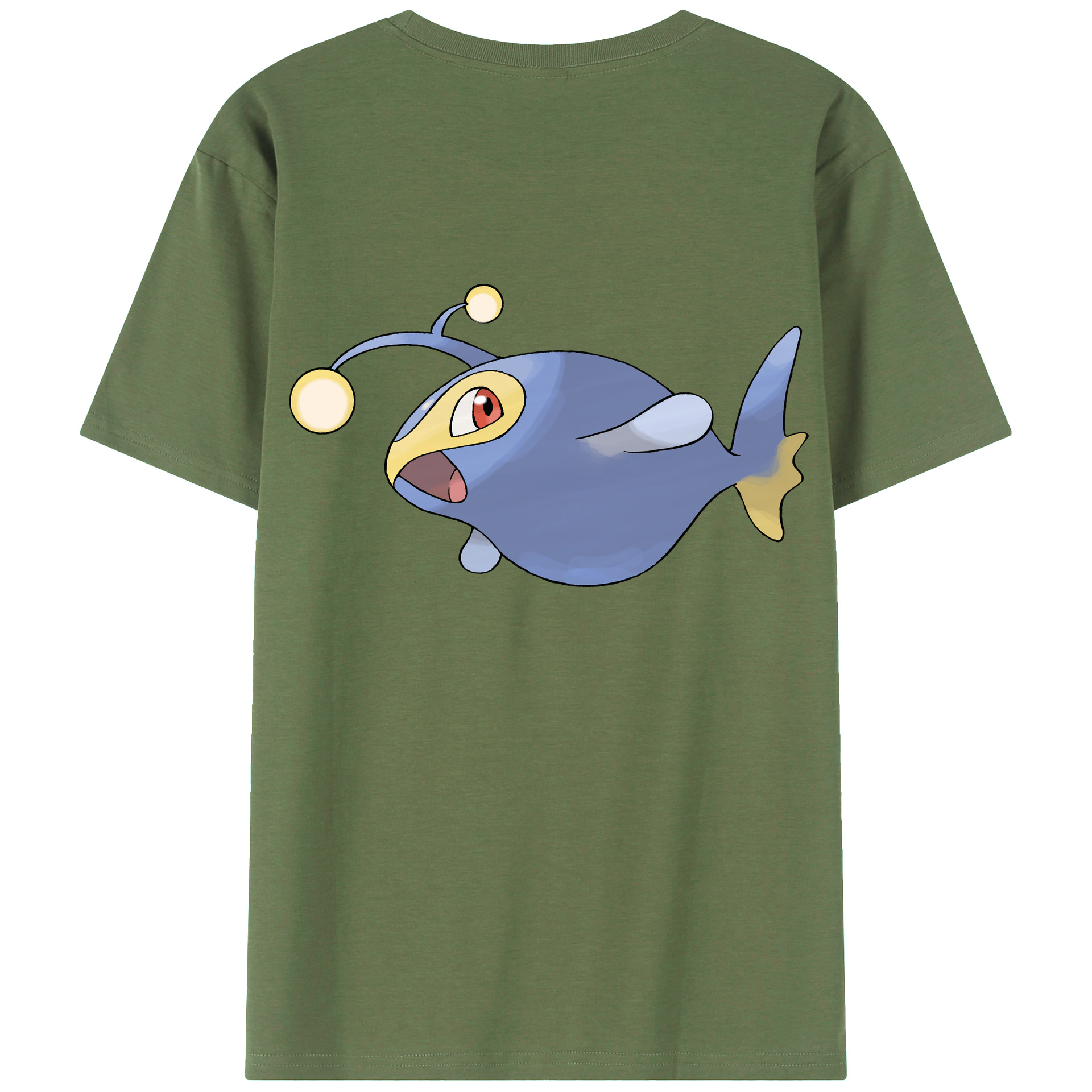 （画像用） ポケットモンスター Pokémon 綿100％ メンズ半袖Tシャツ（バックプリント） 通気性